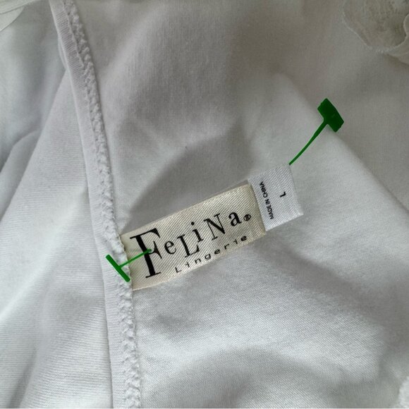 Felina tank top lace Lacie floral bustier style cute Bling White Lace Cami Top - Picture 6 of 8